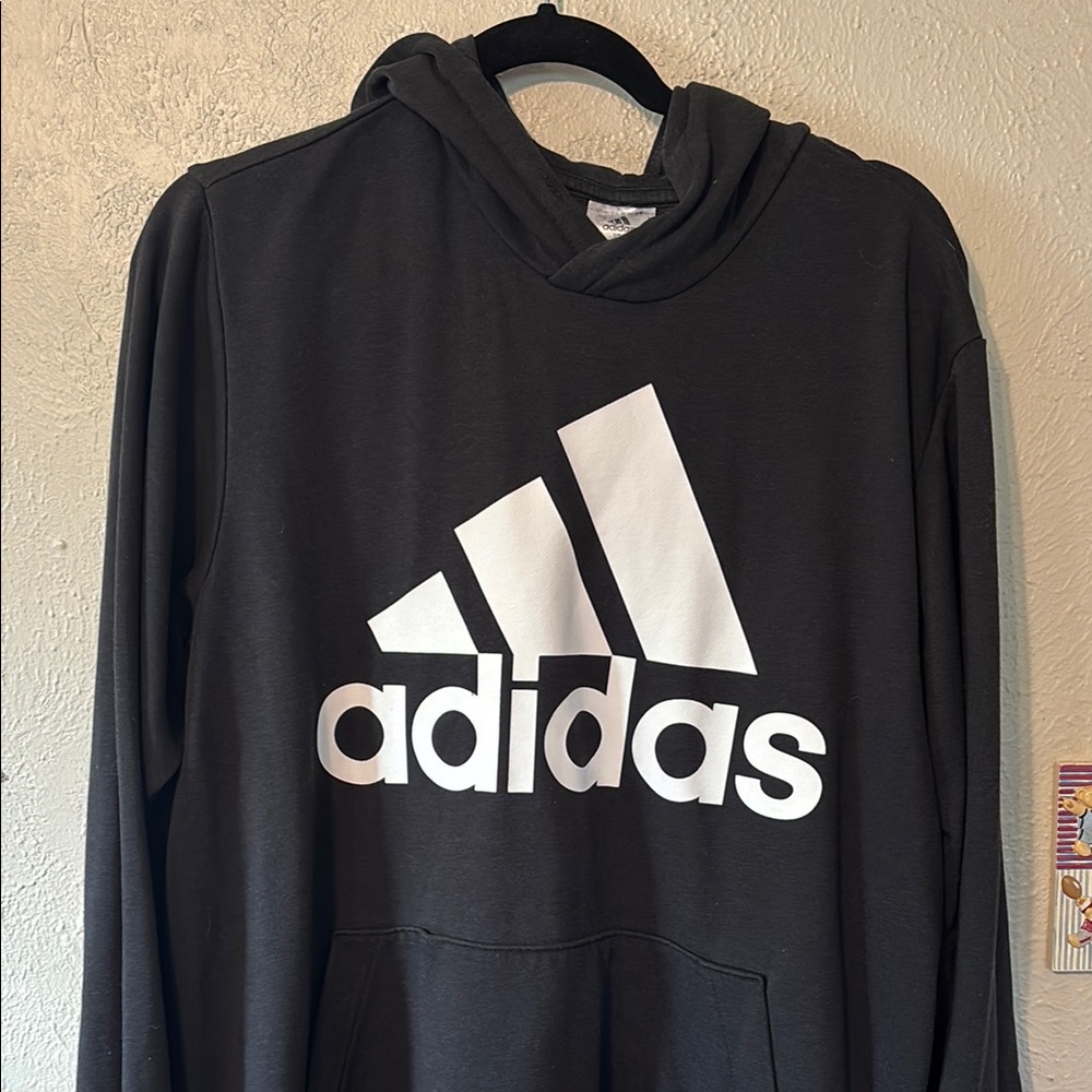 Adidas Black and White Sweater with Iconic Logo